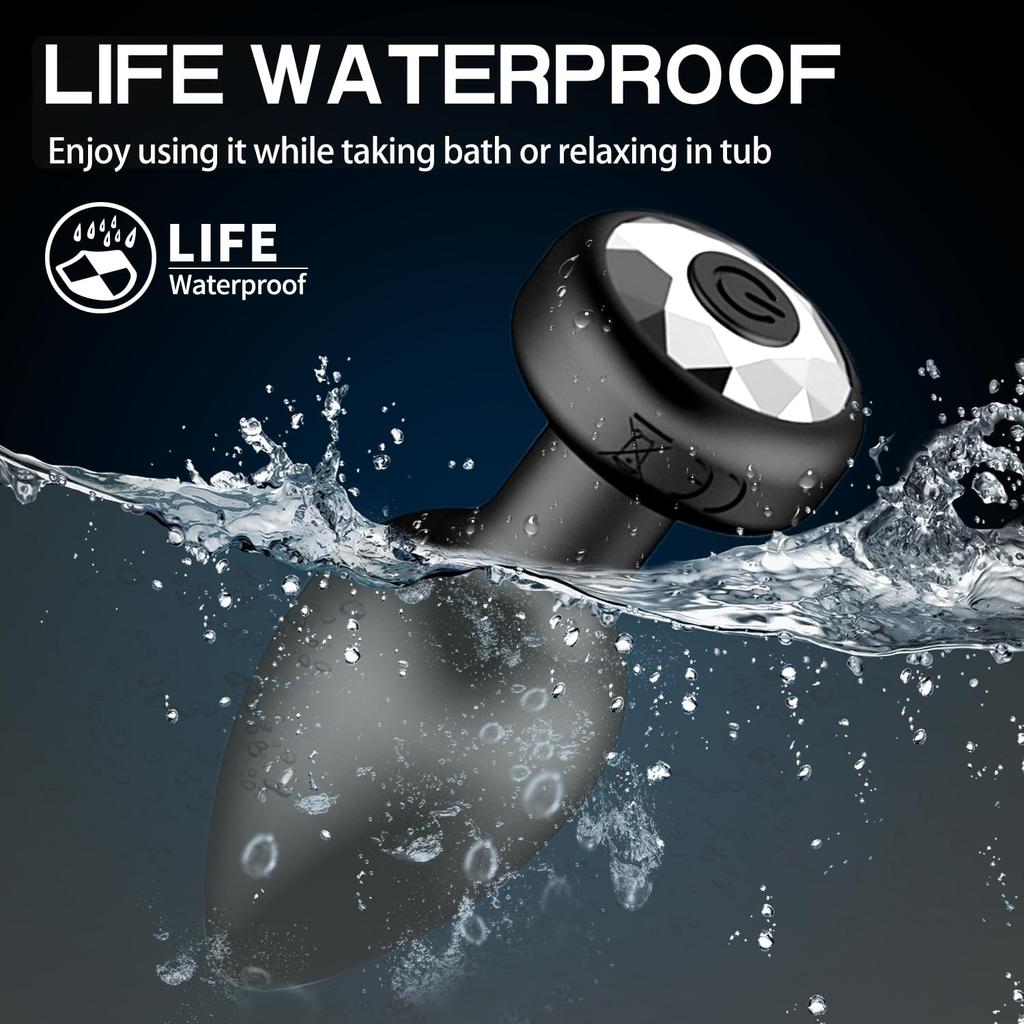 Anal Plug Vibrator 10 Frequency Butt Plug Prostate Massager Wireless Remote Control Adult Sex Toys for Men and Women and Couples