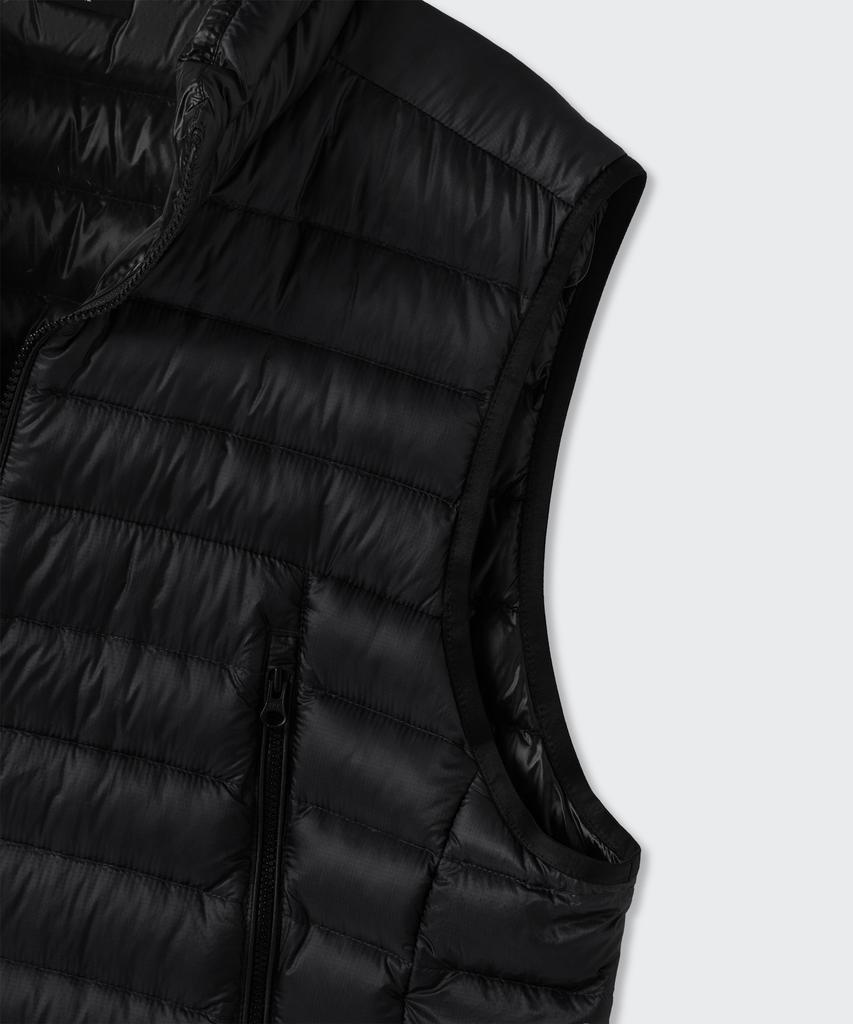 Musinsa Standard [City Leisure] Sheer Ripstop High-Neck Light Down Vest [Black]
