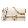 New MICHAEL KORS Sonia Cow Leather Crossbody Bag, Shoulder Bag Medium Size Women's White 35F1G6SL3L-085