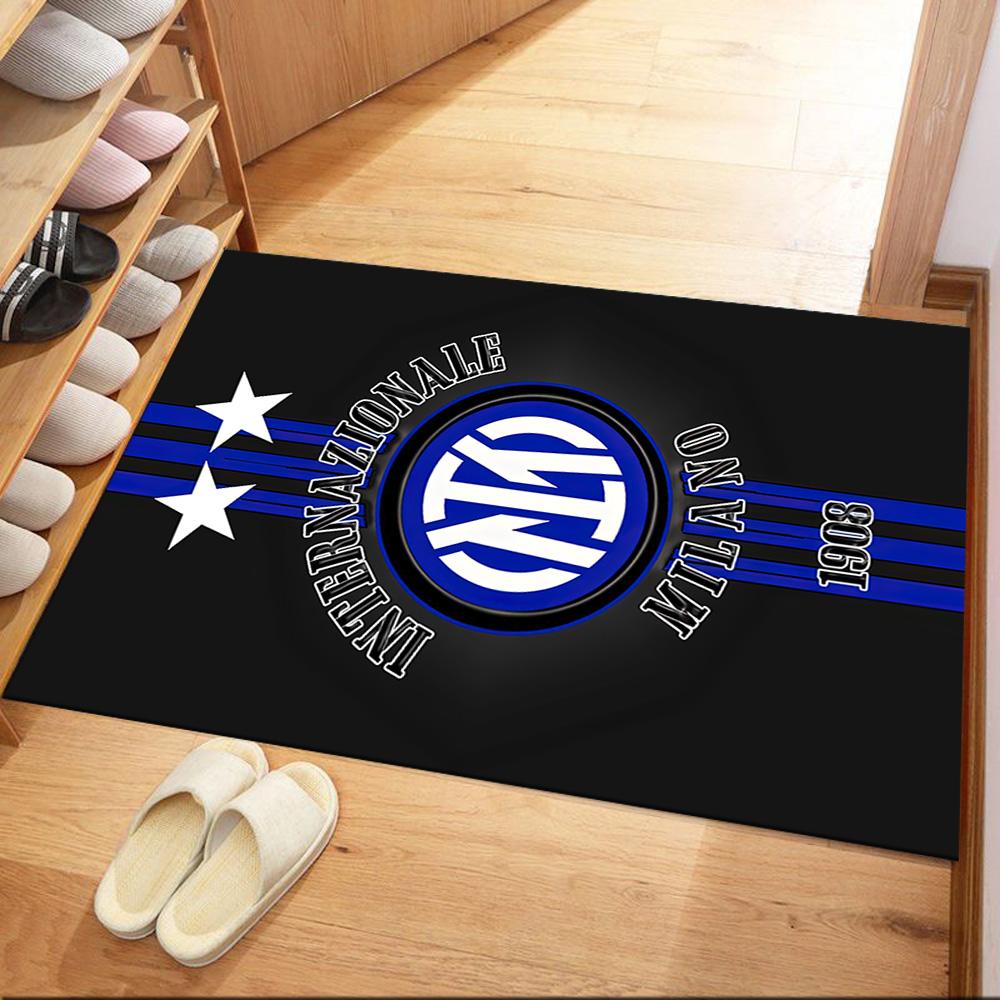Inter Milan Floor Mat Perfect For Decorate Room Playrooms Game Room Outdoor Antislip Rug Decorate Offices Luxury Gift For Birthday Christmas Wedding