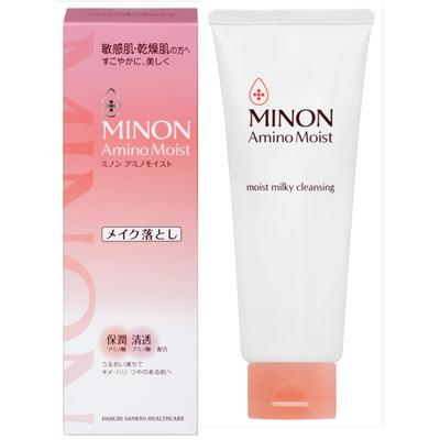 MINON Amino Moist Увлажняющее молочко для умывания 100 г | Крем для снятия макияжа для чувствительной и сухой кожи | Очищающее средство для пор