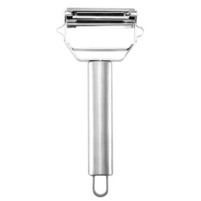 Терка для очистки овощей Многофункциональная нержавеющая сталь с удобной ручкой с двойной головкой и удобным крючком для хранения