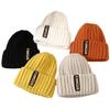 Hat Women's Autumn Winter Korean Fashion Woolen Hat Warm Ear Protection Headband Hat Big Elastic Thick Thread Knitted Hat