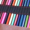 School Office Supplies 20 Hole Roll Up Pouch Pen Bag Pen Case Pen Curtain Stationery Organizer