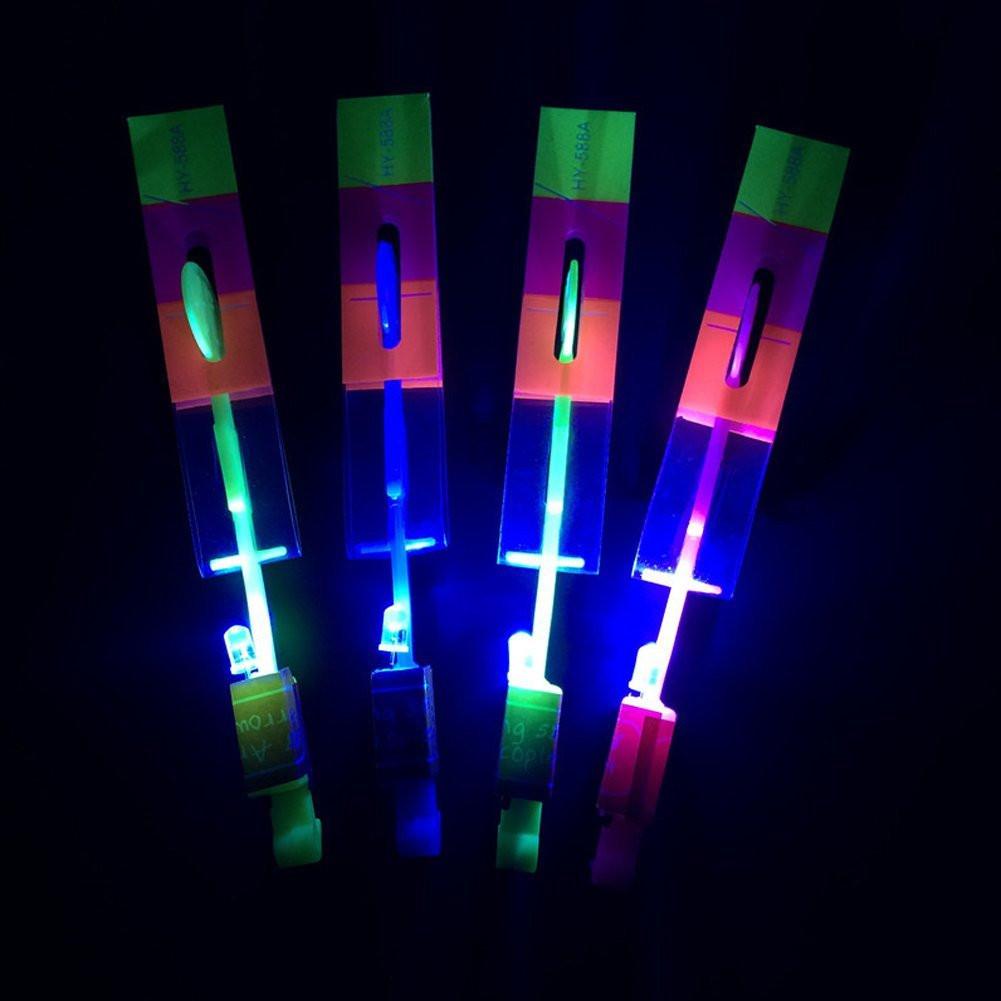 5 шт. удивительный светодиодный светильник со стрелками, ракетным вертолетом, летающей игрушкой, подарок на вечеринку, эластичный