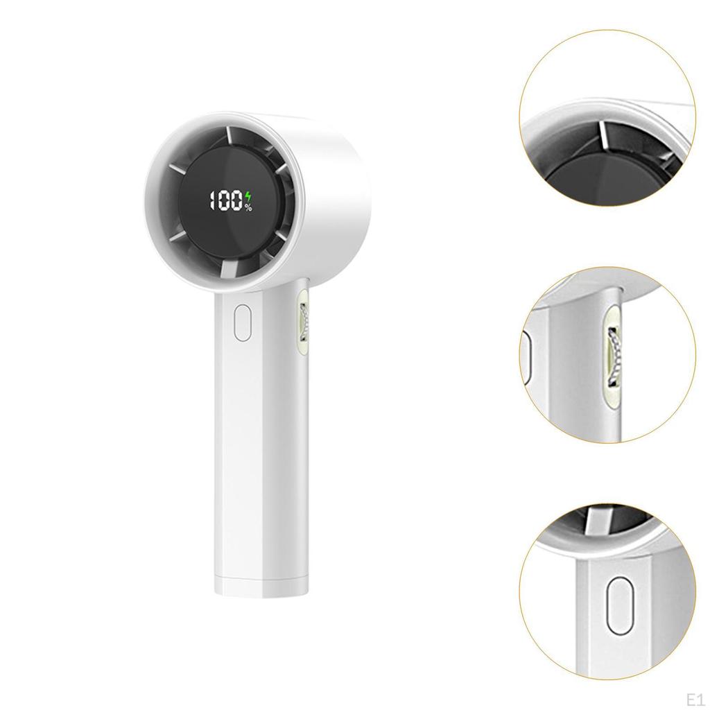 100 Speeds Adjustable Mini Fan, Personal Small Desk USB Rechargeable Handheld Fan for