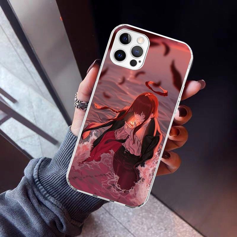 C-Chainsaw Mans Makima Phone Case For iPhone 17 Air 16 15 Pro Max 14 Plus 13 Mini 12 11 Cover 7 8 SE Silicone Shell Print Fundas