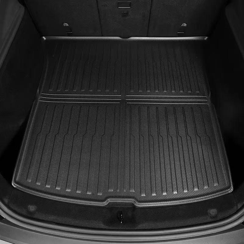 Car Rear Trunk Mat For Tesla Model Y Juniper 2025 TPE Full Coverage Cargo Liner Anti Dirty Pad All Weather Waterproof Trunk Mats