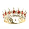 Korean Princess Large Crown Wedding Jewelry Headdress European Style Bride Round Crown Hair Ornaments