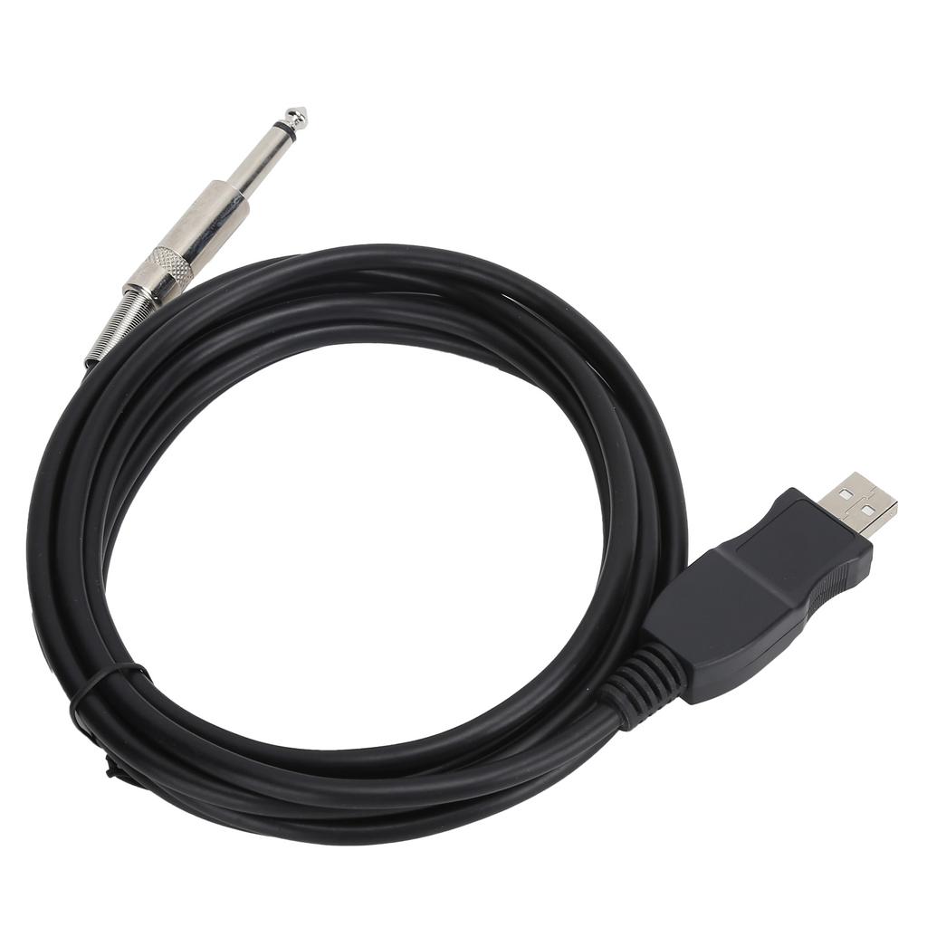 Гитарный USB-кабель длиной 3 метра, совместимый с компьютерным инструментальным кабелем для подключения к электросети