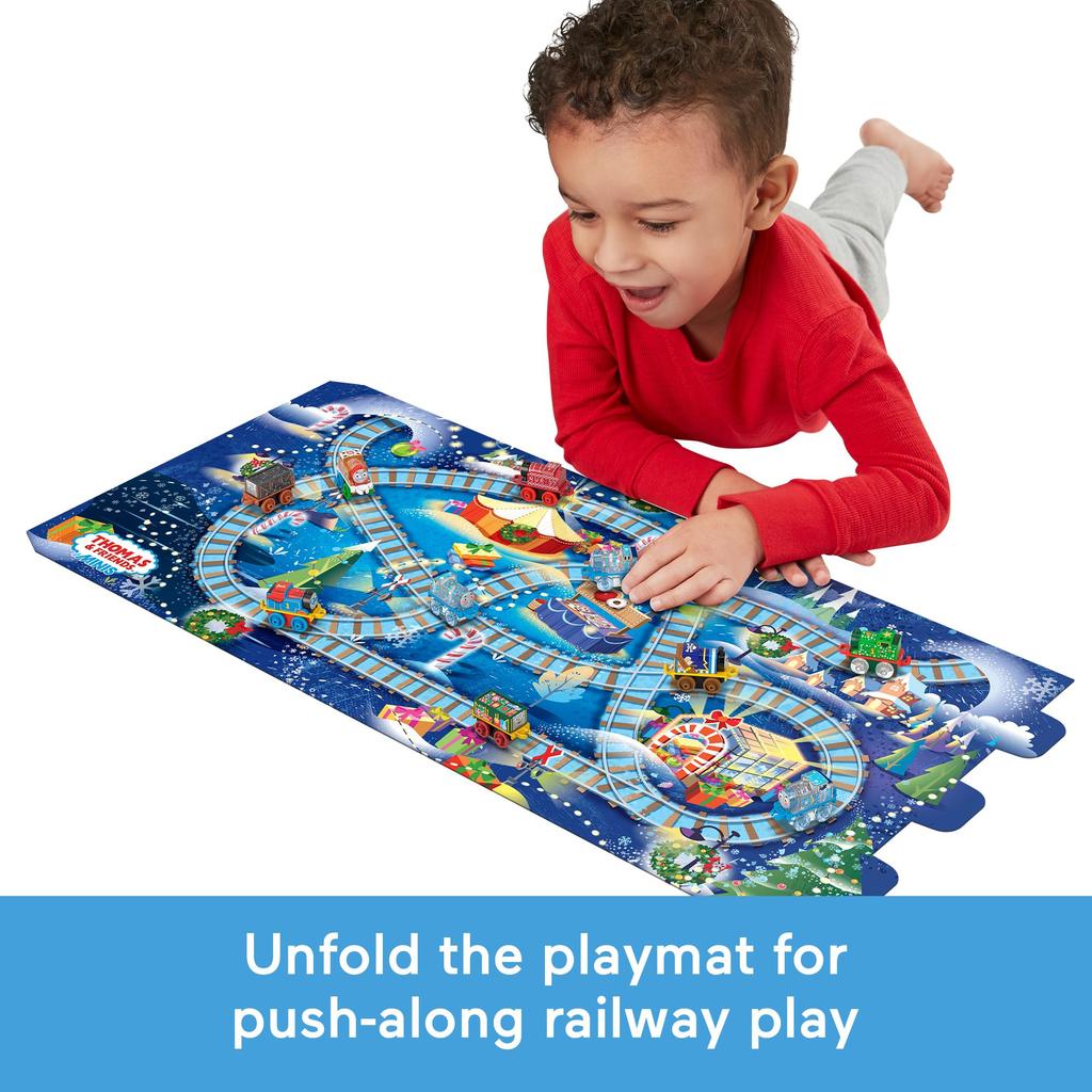 Мини-адвент-календарь Thomas & Friends 2024 - 24 Мини-паровозика, Рождественский подарок для дошкольников 3+