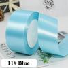 22Meters Bright Colors Silk Satin Ribbons Crafts Bow Gift Wrapping Ribbons  Wedding Party Decoration