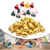 Golden Easter Eggs Basket Stuffers DIY Crafts Unfilled Goodie Fillers with Rabbits for Party Favors