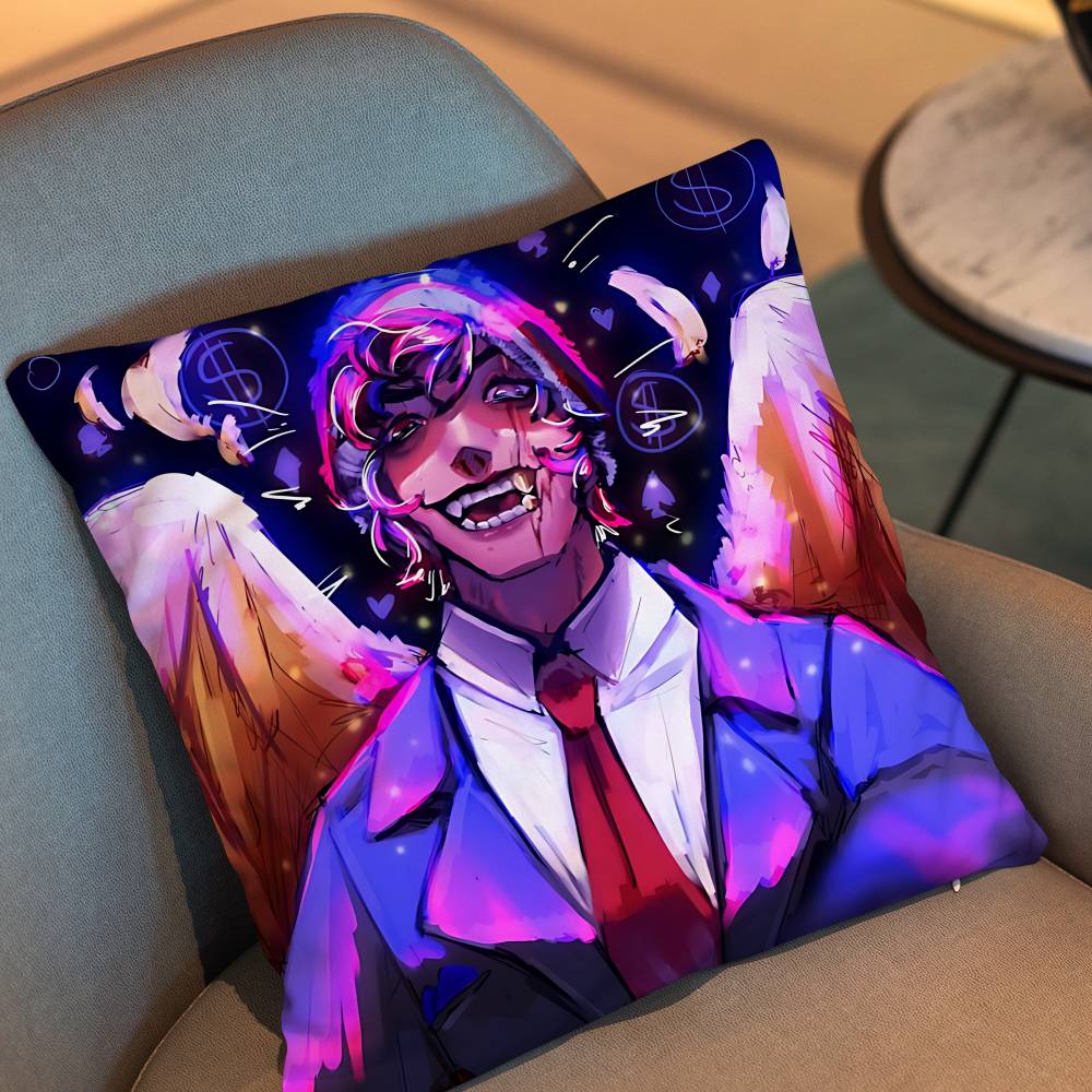 Game Dsmp Qsmp Quackity Pillow Case Pillow Case Living Room Sofa Cushion Cover Suitable For Home Bedroom Room Decoration