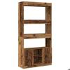 VidaXL Highboard Old Wood 92x33x180 Cm Engineered Wood, Bookcase, Modern Bookcase, Bookshelf 3309625