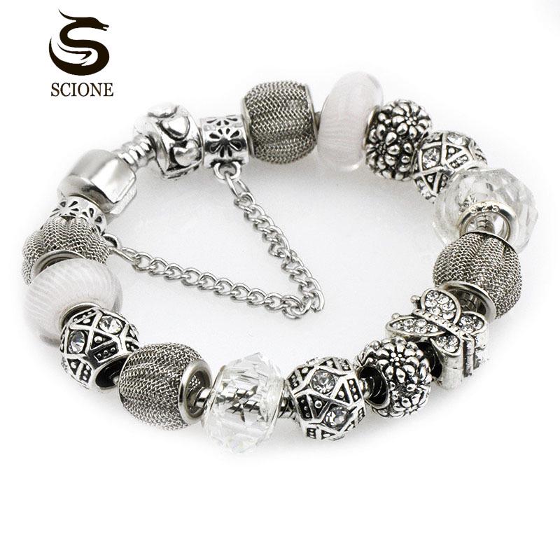 LUXY MOON Женский модный браслет из хрустального стекла с бисером и бриллиантами