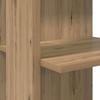 L shaped Desk with Shelf Artisan Oak Finish 140 x 113.5 x 75 cm