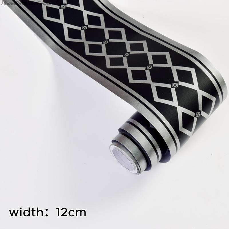 10M ПВХ водонепроницаемый пояс самоклеящийся плинтус поясной линии обои декор гостиной виниловые настенные наклейки на стену