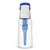 Water Purification Bottle SOLID Portable Bottle Type Water Purifier Water Bottle with 1 Cartridge Japanese Deep [Genuine Product] (500ml, Blue)