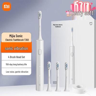 Звуковая электрическая зубная щетка Mijia Xiaomi T302, китайская вилка (адаптер в комплекте)