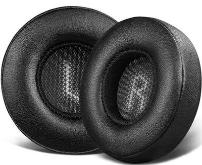 SOULWIT Сменные амбушюры и подушечки для наушников JBL E35, E45, E45BT, Duet BT, Подушечки для оголовья из протеиновой кожи с шумоизолирующим пенопластом (черный)
