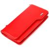 Capacious Women's Wallet Clutch Made of Genuine Leather CANPELLINI Wallet 21535 Red