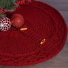 Юбка для рождественской елки, плетеный коврик для вязания елки, украшение для рождественской елки для праздничного домашнего декора, камина