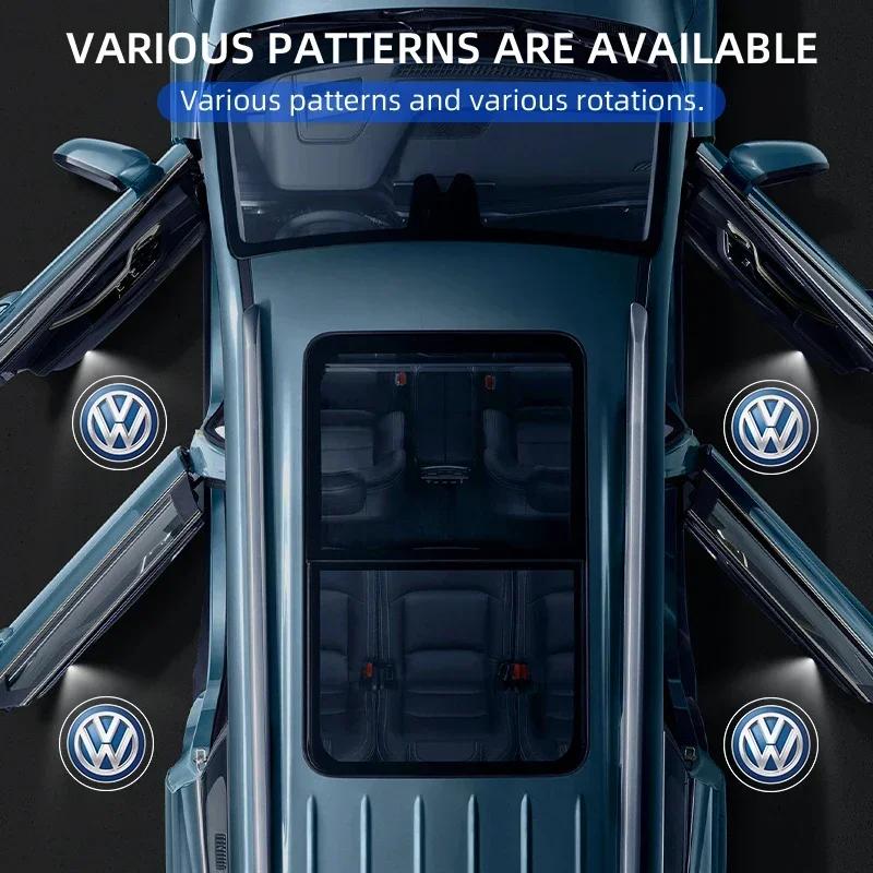 2026 New For VOLKSWAGEN VW Car Door Welcome Projector Logo Ghost Shadow Night Light Laser Lamp Courtesy Lamp For Volkswagen VW G