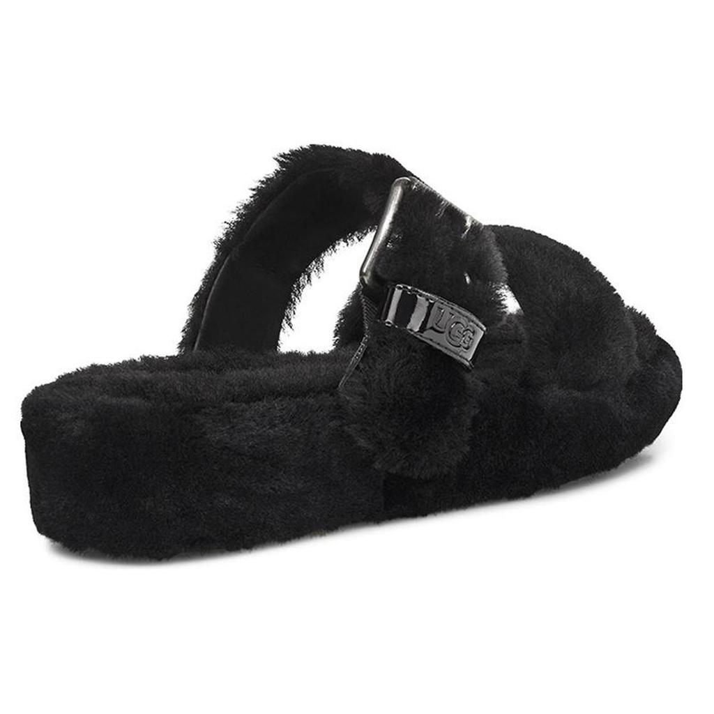 UGG Fuzz Yeah Черные Сандалии Женские 1104662-BLK