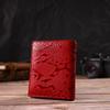 Excellent Wallet for Women of Medium Size Made of Genuine Leather with Reptile Embossing CANPELLINI 21818 Red