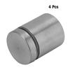 4pcs Stainless Steel Advertise Fixing Pins Glass Standoff Mounting Bolts (25*25mm)