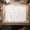 6Pcs American Flag Stencil Set Reusable Plastic Templates for DIY Crafts Painting On Wood Fabric Wall 3 Sizes Craft Stencil Kit for Patriotic Decor