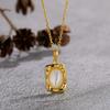 Серебряный кулон S925 с цветным камнем, женская мода, простой, с неровной текстурой, французская художественная рамка, подвеска