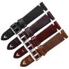 Leather Watchband Black Dark Brown Oil Wax Leather Watch Strap Italian 18mm 20mm 22mm Quick Release Watch Belt Cowhide Handmade