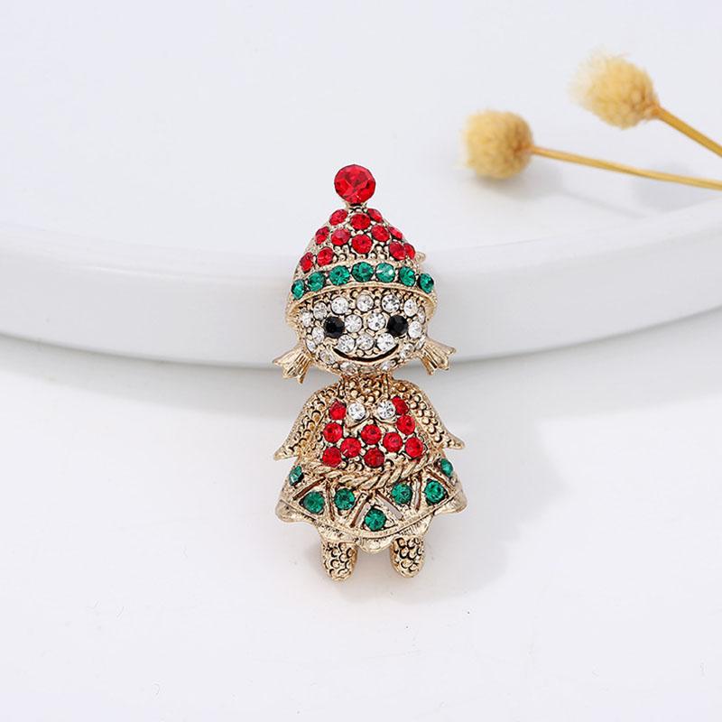 1PC Snowman Christmas Brooch Pin Collar Pin Lapel Pin Fashion Jewelry Christmas Gift