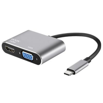 Док-станция расширения USB-C в HDMI и VGA 4K для двух дисплеев