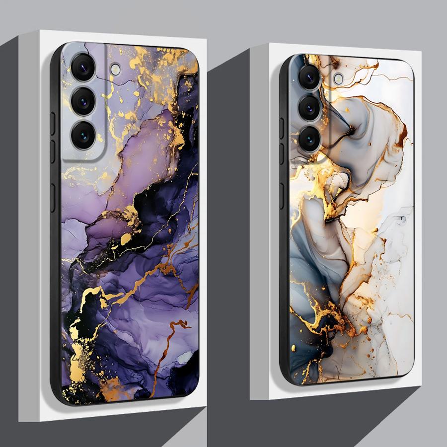 Мраморный чехол для телефона Samsung Galaxy A51 A52 A52s A53 A54 A55 A71 A72 A21s A31 A41 A16 A50 A70s Роскошная крышка