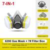 6200 Respirator Gas Mask Set Vehicle Painting Spray Cartridge Box 6001/6002 Orgainc Acid Vapors 5N11 Filters Dust-proof Mining