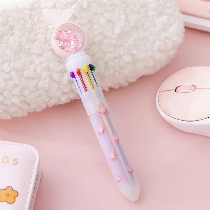 Xiaomi Kawaii Christmas Biro Pens Multi Color Ballpoint Pens Creative Stationery Writing Pens School Supplies Students Kids Gift