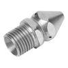 Pipe Cleaning Nozzle G1/4in Male Thread Stainless Steel Sewer Cleaning Nozzle Drain Sewer Wash 4Hole