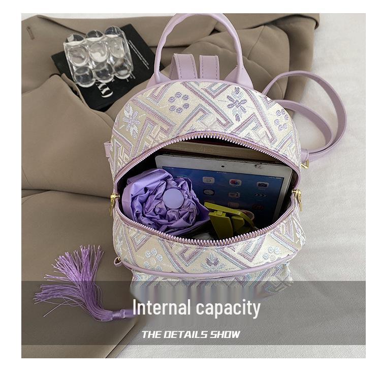 Женский стильный рюкзак Осень-Зима 2025: Большая вместимость, повседневный принт, идеально подходит для колледжа и поездок на работу