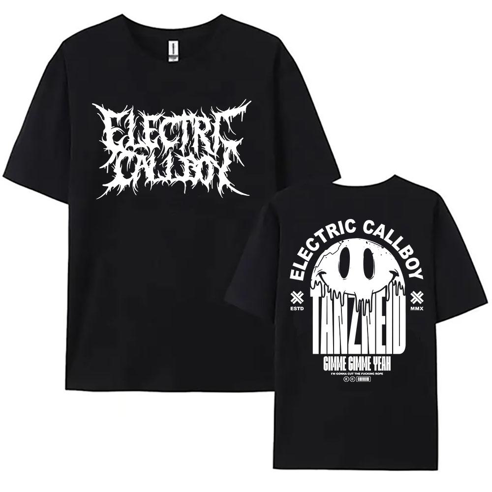 ELECTRIC CALLBOY Tanzneid Deathcore Shirt Short Sleeve Cotton Female Tshirt Graphic Merch Loose Casual Fashion Women Tshirts
