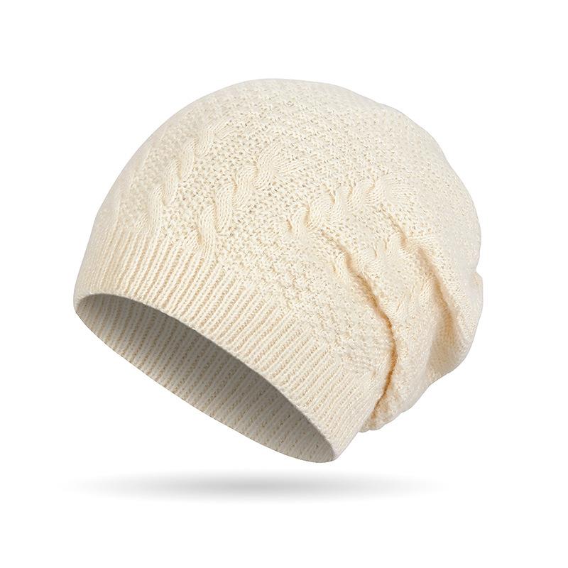 Осень-зима женская и мужская вязаная шапка-пуловер для улицы