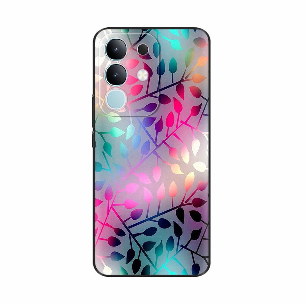 Чехол-крышка для Vivo Y29 4G 2025 Милые Цветы Мягкий Силикон Capa Чехлы для Телефона Для Vivo Y29 4G Чехол Мультяшные Ударопрочные Сумки Coque