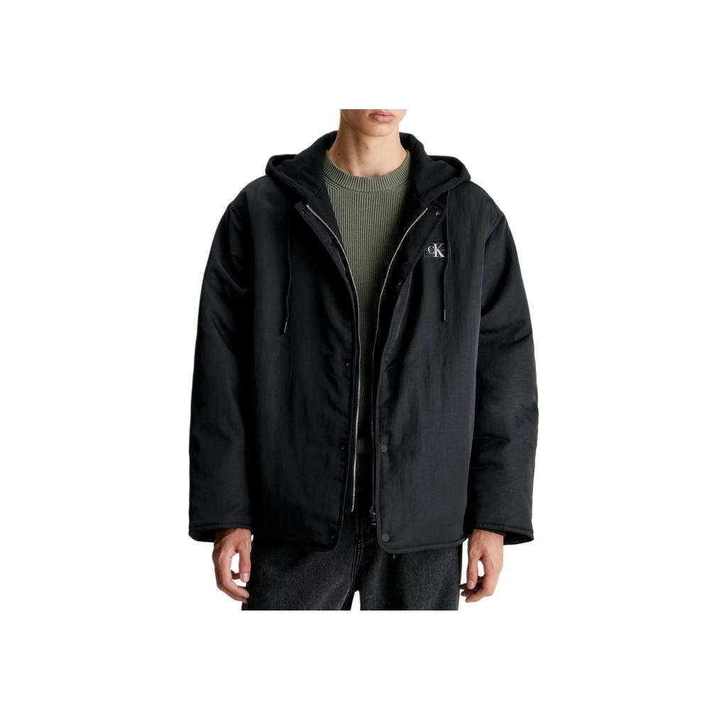 Calvin Klein Куртка мужская свободного кроя с длинными рукавами и логотипом в виде буквы, черная J30J325290-BEH