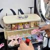 Настольный Органайзер для Резинок и Заколок для Волос для Девочек Большой Вместимости с Крышкой Разделенная Шкатулка для Ювелирных Изделий Коробка для Хранения Аксессуаров для Волос