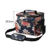 10L Thermal Insulated Lunch Bag Box with Ice Pack Cooler Handbag Crossbody Shoulder Tote for Picnic Camping Food