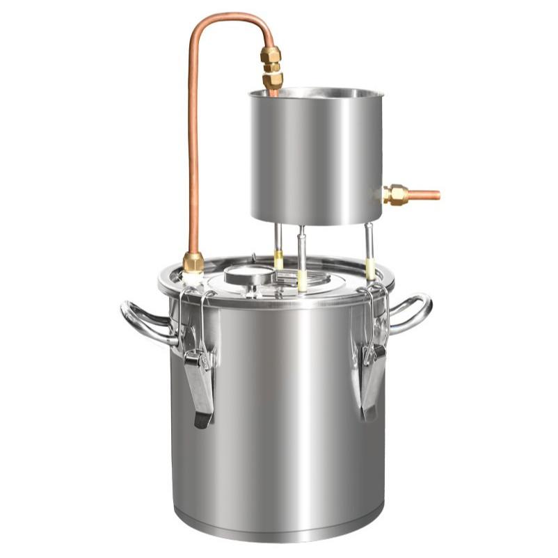 Stainless Steel Water Cup Distiller Household Alcohol Brandy Brewing Barrel Large Capacity DIY Pure Water Distillation Equipment