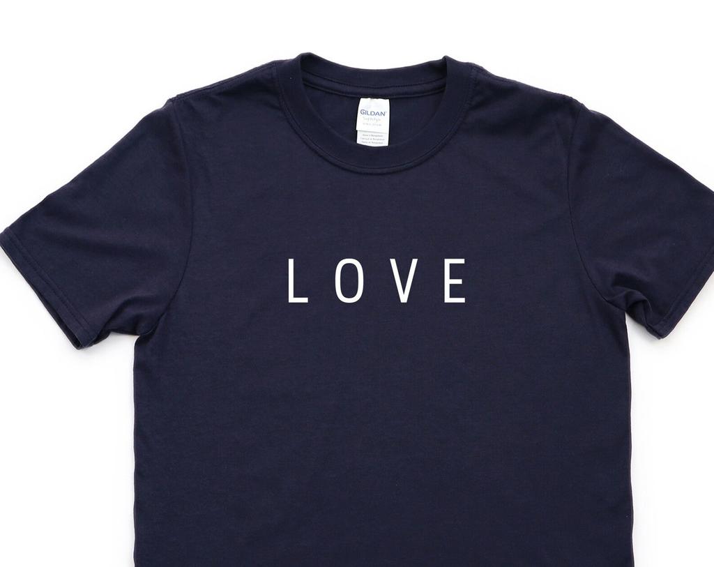 Love T-Shirt Minimalist Shirt Mens Womens Gift - 4410