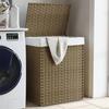 VidaXL Laundry Basket with Lid 46x33x60 Cm Woven Resin 372029